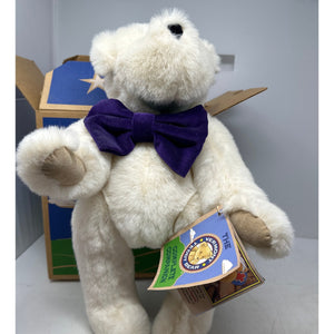 Vermont Teddy Bear Alien Plush Removable Face w/ Box, Patch, Button, Manual RARE