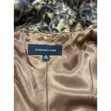 Load image into Gallery viewer, Jones New York Coat Cheetah Print Faux Fur Medium
