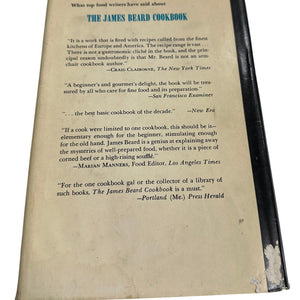 The James Beard Cookbook 1st Edition 1970 Hardcover Book Club w/Dust Jacket