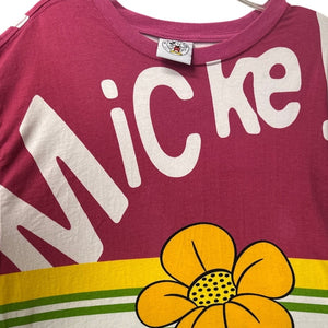 Disney Parks Mickey Mouse Yellow Flower Long Sleeve Shirt