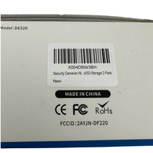 Load image into Gallery viewer, DE520 2-Pack 2K Wireless WiFi Security Cameras Rechargeable CloudEdge Open Box

