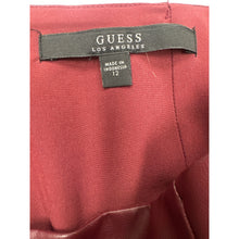 Load image into Gallery viewer, Faux Leather Guess Pants New Burgundy Size 12
