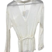 Load image into Gallery viewer, Free People White Gauze Button Blouse Tunic M NWT OB1557293

