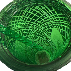 Starbucks Wicked Emerald City 24 oz Green Tumbler + Balloon Straw Topper New