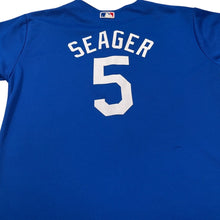 Load image into Gallery viewer, LA Dodgers Corey Seager #5 Youth Jersey Majestic 14/16 Blue MLB
