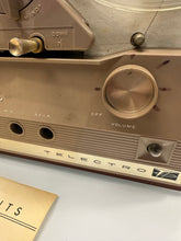 Load image into Gallery viewer, Telectro Two Speed Tape Recorder by Emerson Radio Vintage Model MM213
