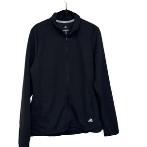 Adidas Golf Essential Ribbed Layering Full Zip Jacket Large Black