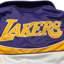 Load image into Gallery viewer, Los Angeles Lakers UNK Blue Label Track Jacket Purple Gold Medium
