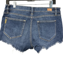 Load image into Gallery viewer, PAIGE Bobby Denim Cutoff Shorts Womens 29 Blue Stretch Raw Hem Jean Shorts
