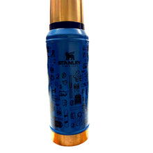 Load image into Gallery viewer, Stanley 1 Qt Blue Vacuum Thermos Bottle Cup Stopper Insulated
