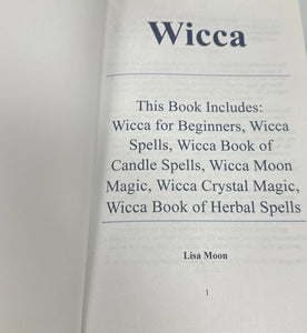 Wicca Book by Lisa Moon Hardback Out of Print!