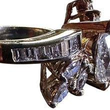 Load image into Gallery viewer, Vintage 14K Gold 2.08CTW Marquise Diamond Bypass Ring Size 7 6.01g
