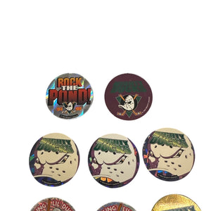 Lot of 14 1994-1995 Del Taco NHL Hockey Mighty Ducks Pogs Retro