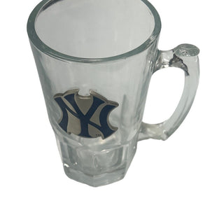 New York Yankees Glass Beer Stein Mug