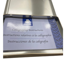 Load image into Gallery viewer, Staedtler Calligraphy Set Tin Case Pens Nibs Ink Cartridges Manual
