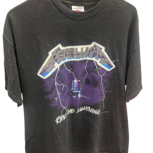 Vintage 1994 Metallica Ride The Lightning Band Tee XL Giant Tennessee River
