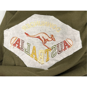 Vintage Australia Kangaroo Down Under Embroidered T-Shirt Large Goose's