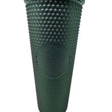 Load image into Gallery viewer, Starbucks Studded Dark Matte Green Tumbler Venti 24 oz
