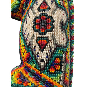 Mexican Huichol Beaded Art Iguana Folk