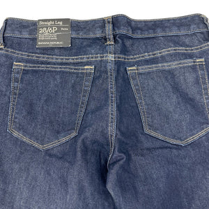 Banana Republic Straight Leg Dark Wash Jeans 28/6 NWT