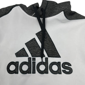 Adidas Climawarm Pullover Hoodie Large Comfy White & Grey