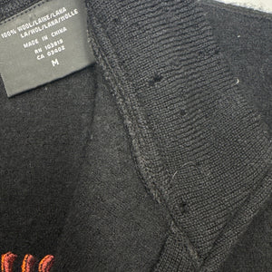 Harley Davidson Cycle Queen Black Wool Sweater BIker Medium