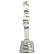 Load image into Gallery viewer, Waterford Lead Crystal Standing Cross Signed Religious Figurine 8” Clear
