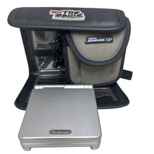 Load image into Gallery viewer, Nintendo Game Boy Advance SP Platinum w/charger, case, game AGS001 WORKS GBA
