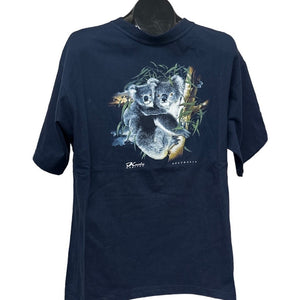 Koala Habitat Australia T-shirt Large Navy Blue Animal Bear