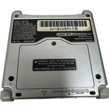 Load image into Gallery viewer, Nintendo Game Boy Advance SP Platinum w/charger, case, game AGS001 WORKS GBA
