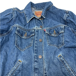 Levis Trucker Jean Jacket XL Vintage Distressed Denim