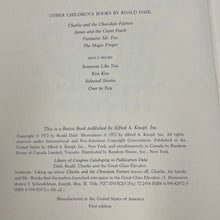 Load image into Gallery viewer, 1st/1st Roald Dahl Charlie and the Great Glass Elevator 1972 HC Knopf DJ
