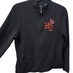 Harley Davidson Cycle Queen Black Wool Sweater BIker Medium
