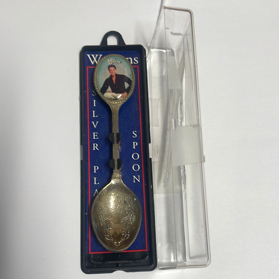 Vintage Elvis Presley Silver Plated Spoon with Box - Watsons