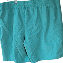 Load image into Gallery viewer, All in Motion Men's XL Teal Stretch Shorts Zipper Pockets Drawstring Lightweight
