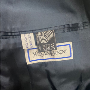 Vintage Yves Saint-Laurent Black Wool Coat