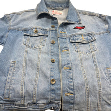 Load image into Gallery viewer, Stonewall Riots Pride Denim Jacket XS New York 1969 Lips Patch LGBTQ
