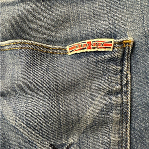 Hudson Jeans Size 29 RN107906 CA00635 Distressed Straight Leg