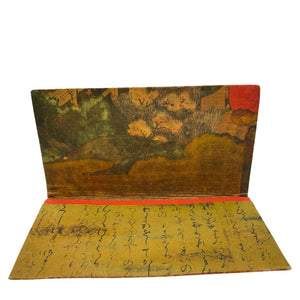 Vintage Japanese Wagami Paper Wallet Checkbook Holder
