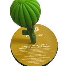 Load image into Gallery viewer, Starbucks Wicked Emerald City 24 oz Green Tumbler + Balloon Straw Topper New
