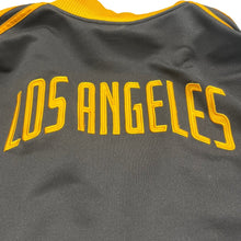 Load image into Gallery viewer, Adidas LA Lakers Track Jacket Gray Gold Full Zip XL
