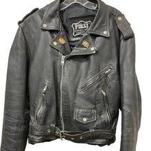 Load image into Gallery viewer, First Genuine Black Leather Jacket Harley Davidson Size 44
