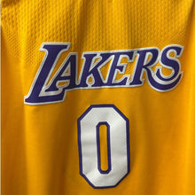 Load image into Gallery viewer, Nike NBA Lakers Kyle Kuzma #0 Jersey Swingman Yellow Size 50 Wish Patch
