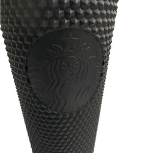 Starbucks Matte Black Studded Cold Cup 24oz Tumbler w/ Straw – Limited Edition