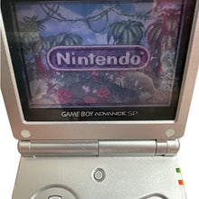Load image into Gallery viewer, Nintendo Game Boy Advance SP Platinum w/charger, case, game AGS001 WORKS GBA
