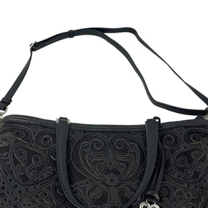 Brighton Black Lace Katusha Purse Bag Tote