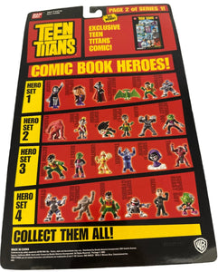 Teen Titans Go! Ban Dai 1.5" Super Hero Figurines Series 1 Page 2, Item 12302 NEW