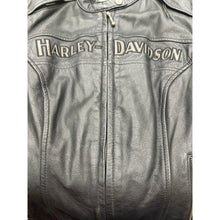 Load image into Gallery viewer, Harley Davidson Leather Jacket Black Coat Small Riding Gear
