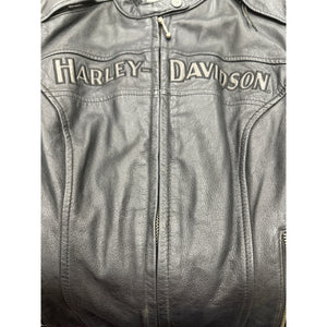 Harley Davidson Leather Jacket Black Coat Small Riding Gear