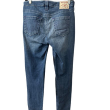 Load image into Gallery viewer, True Religion Halle Mid Rise Super Skinny Jeans Size 29 Purple Accent
